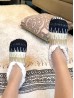 Abstract Patterned Indoors Anti-Skid Winter Slipper Socks (12 Pairs)